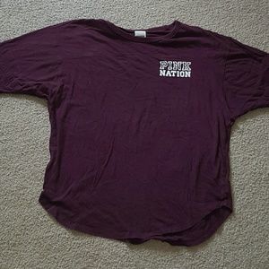 Purple shirt from pink